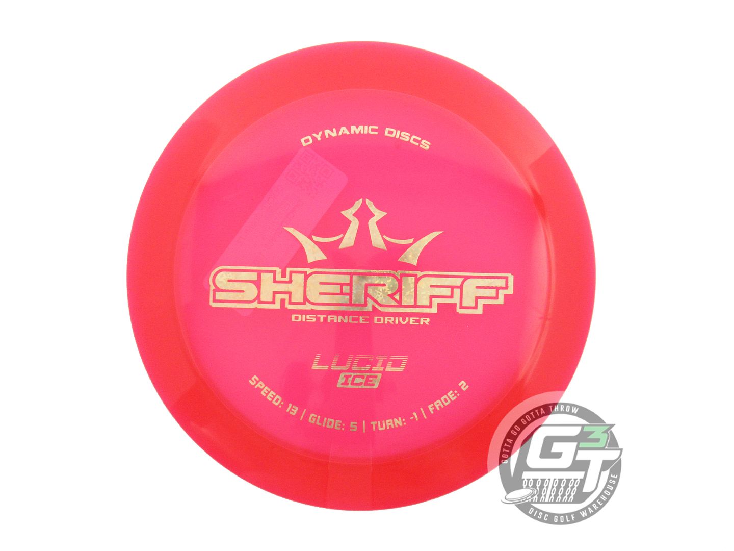 Dynamic Discs Lucid Ice Sheriff Distance Driver Golf Disc (Individually Listed)