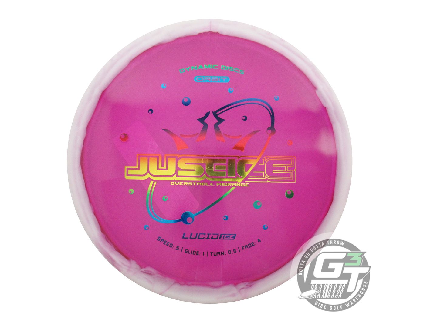 Dynamic Discs Lucid Ice Orbit Justice Midrange Golf Disc (Individually Listed)