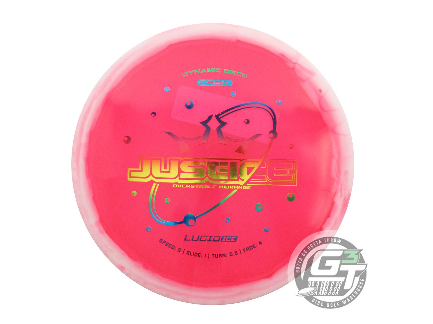 Dynamic Discs Lucid Ice Orbit Justice Midrange Golf Disc (Individually Listed)