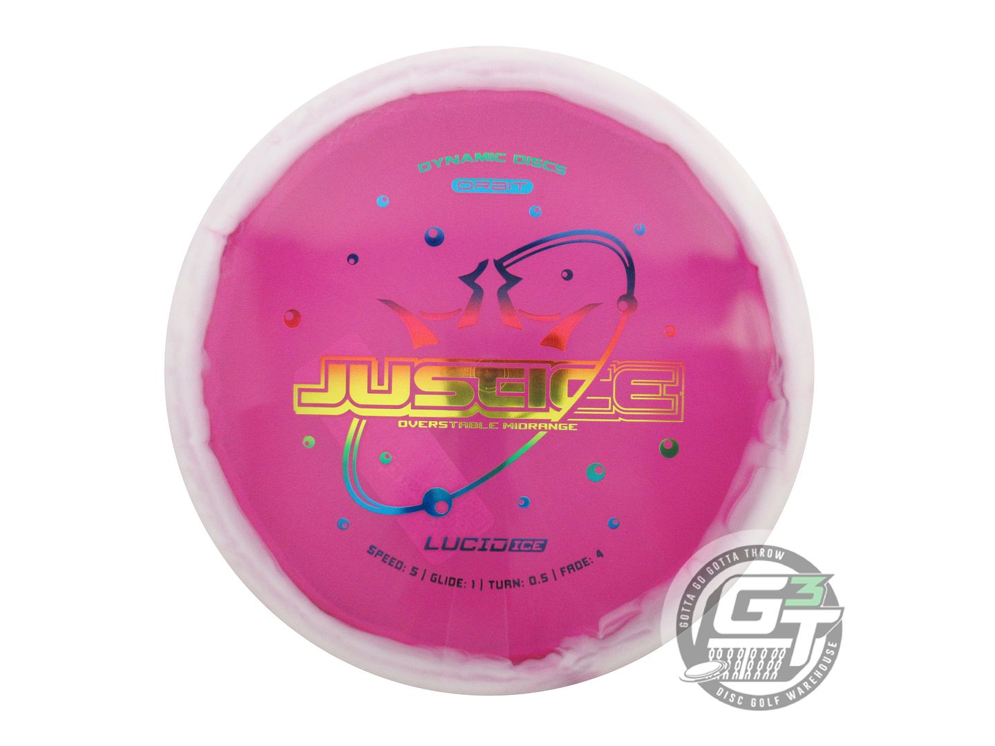 Dynamic Discs Lucid Ice Orbit Justice Midrange Golf Disc (Individually Listed)