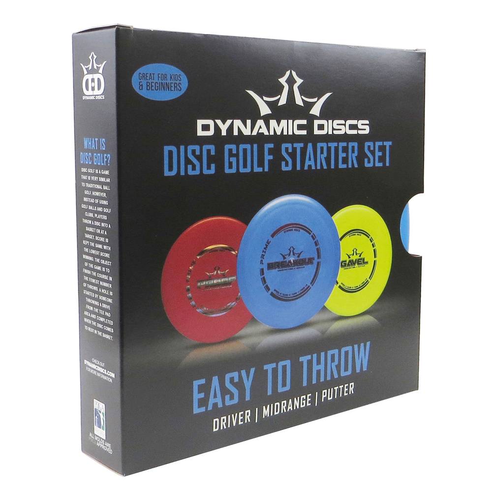Dynamic Discs 3-Disc Easy to Throw Prime Starter Disc Golf Set