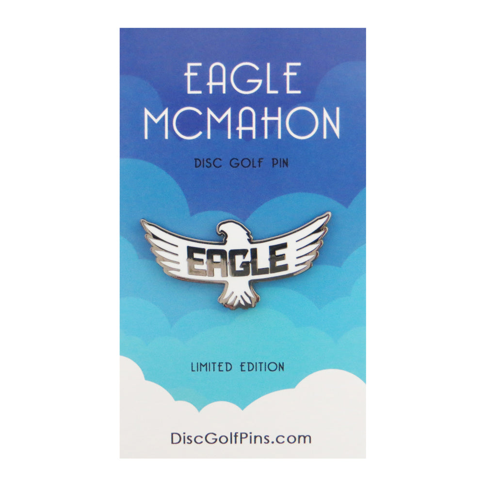 Disc Golf Pins Eagle McMahon Eagle Logo Enamel Disc Golf Pin