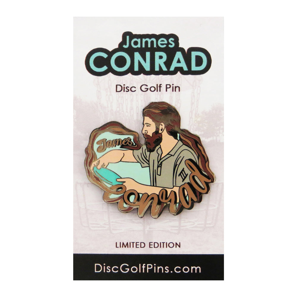 Disc Golf Pins James Conrad Series 1 Enamel Disc Golf Pin