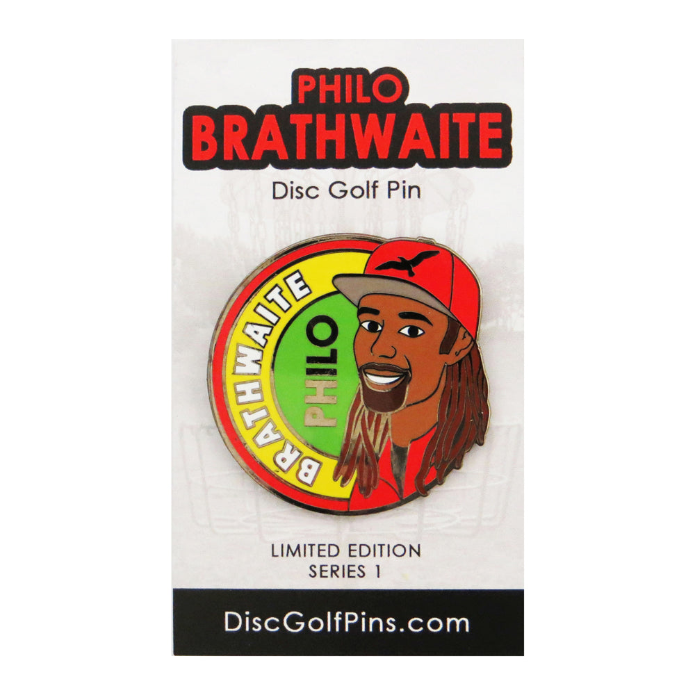 Disc Golf Pins Philo Brathwaite Series 1 Enamel Disc Golf Pin