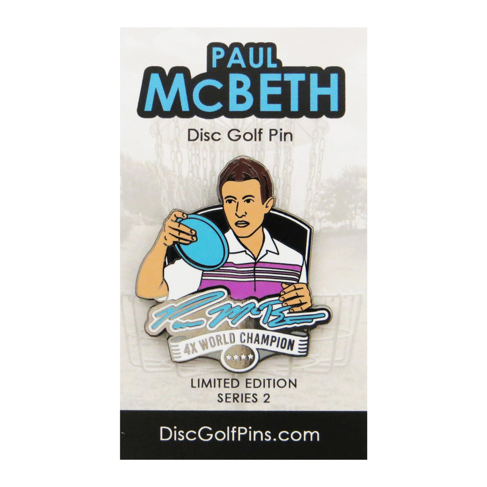 Disc Golf Pins Paul McBeth Series 2 Enamel Disc Golf Pin