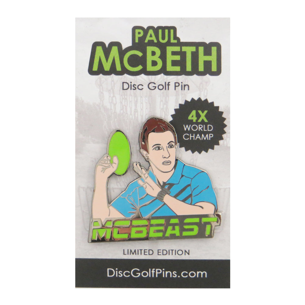 Disc Golf Pins Paul McBeth Series 1 Enamel Disc Golf Pin