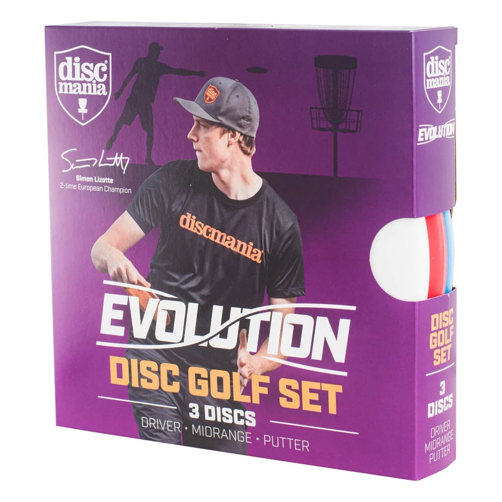 Discmania Evolution Geo 3-Disc Beginner Disc Golf Set
