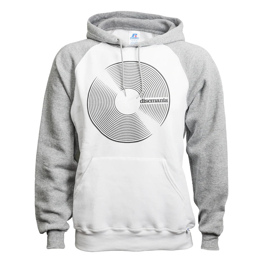 Discmania Vinyl Logo Dri-Power Raglan Performance Pullover Hoodie Disc Golf Sweatshirt