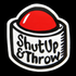 Disc Player Sports Shut Up and Throw Button Sticker