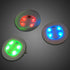 Extreme Glow Adhesive Stick-On 3-Color Accent Light 4 LED Disc & Basket Light