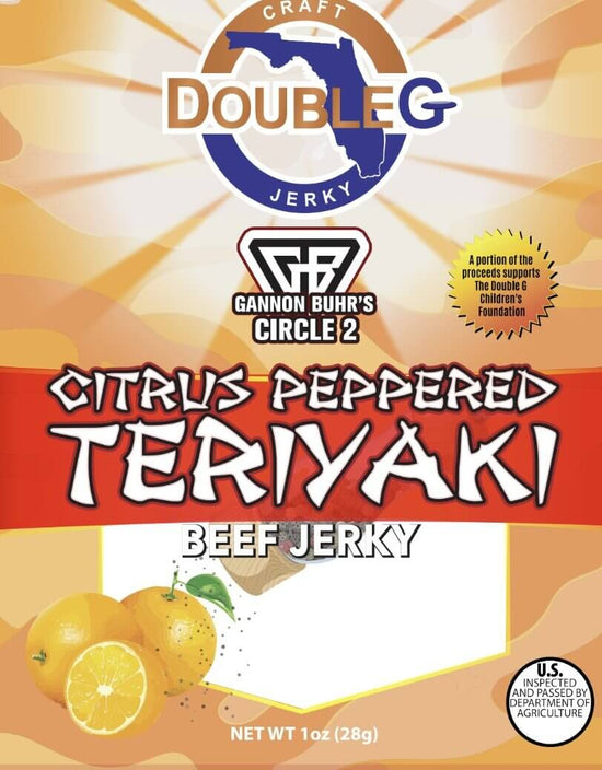 Double G Craft Beef Jerky - Gannon Buhr Citrus Peppered Teriyaki