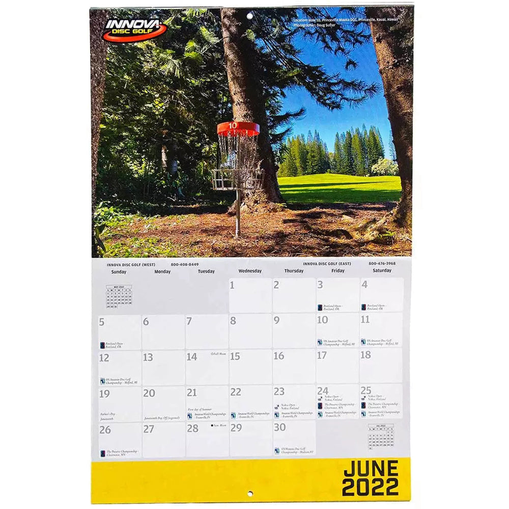 Innova 2022 Disc Golf Calendar