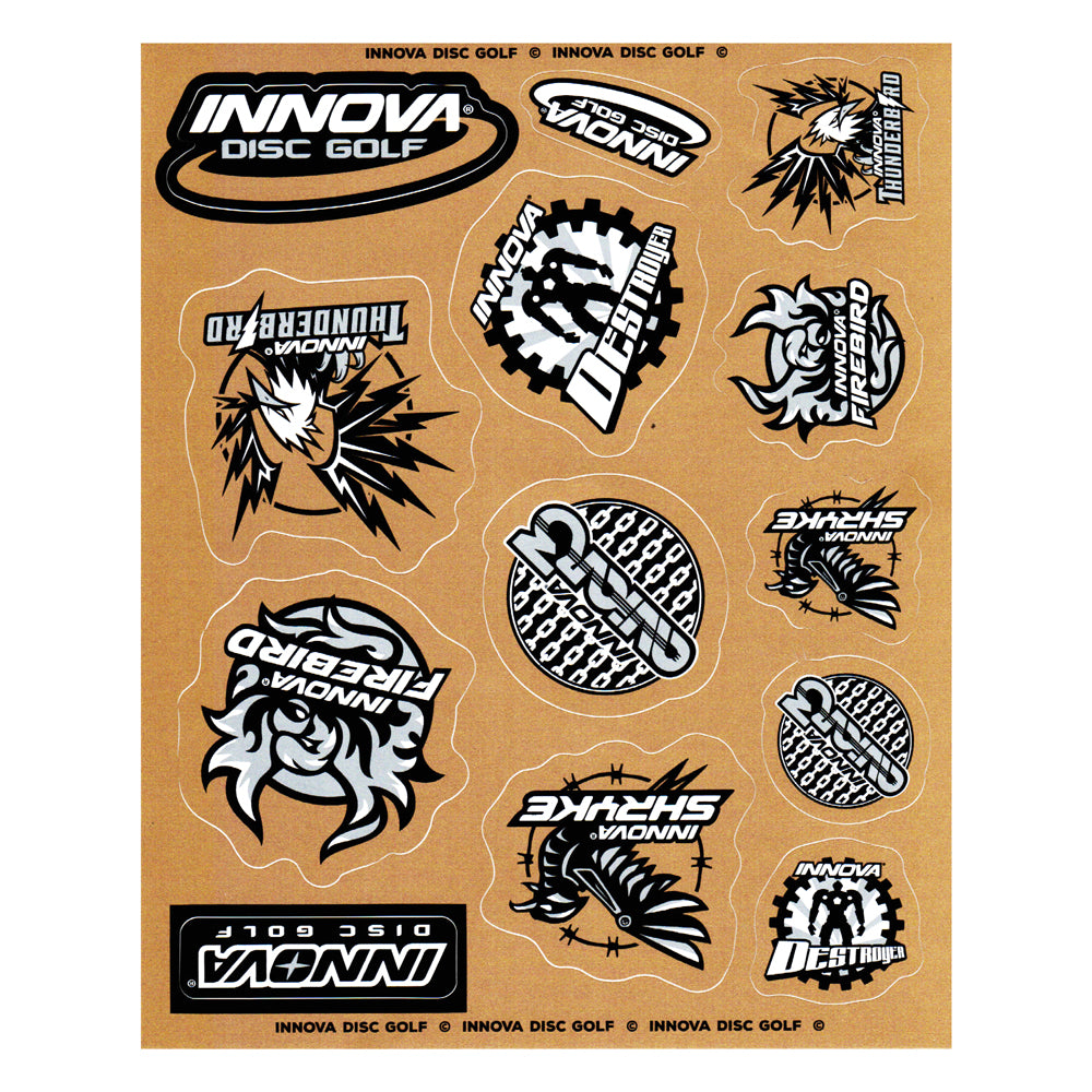 Innova Disc Golf Icon Sticker Sheet