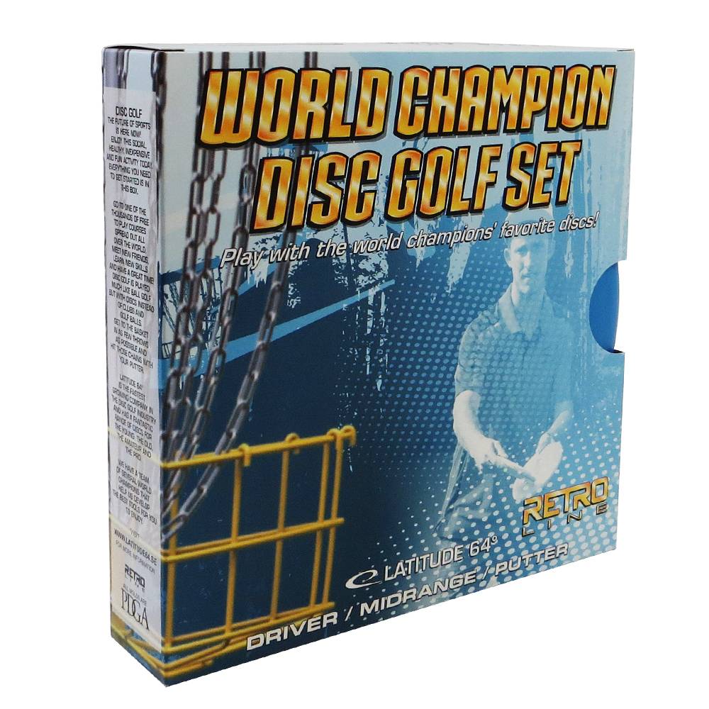 Latitude 64 3-Disc Retro World Champion Starter Disc Golf Set