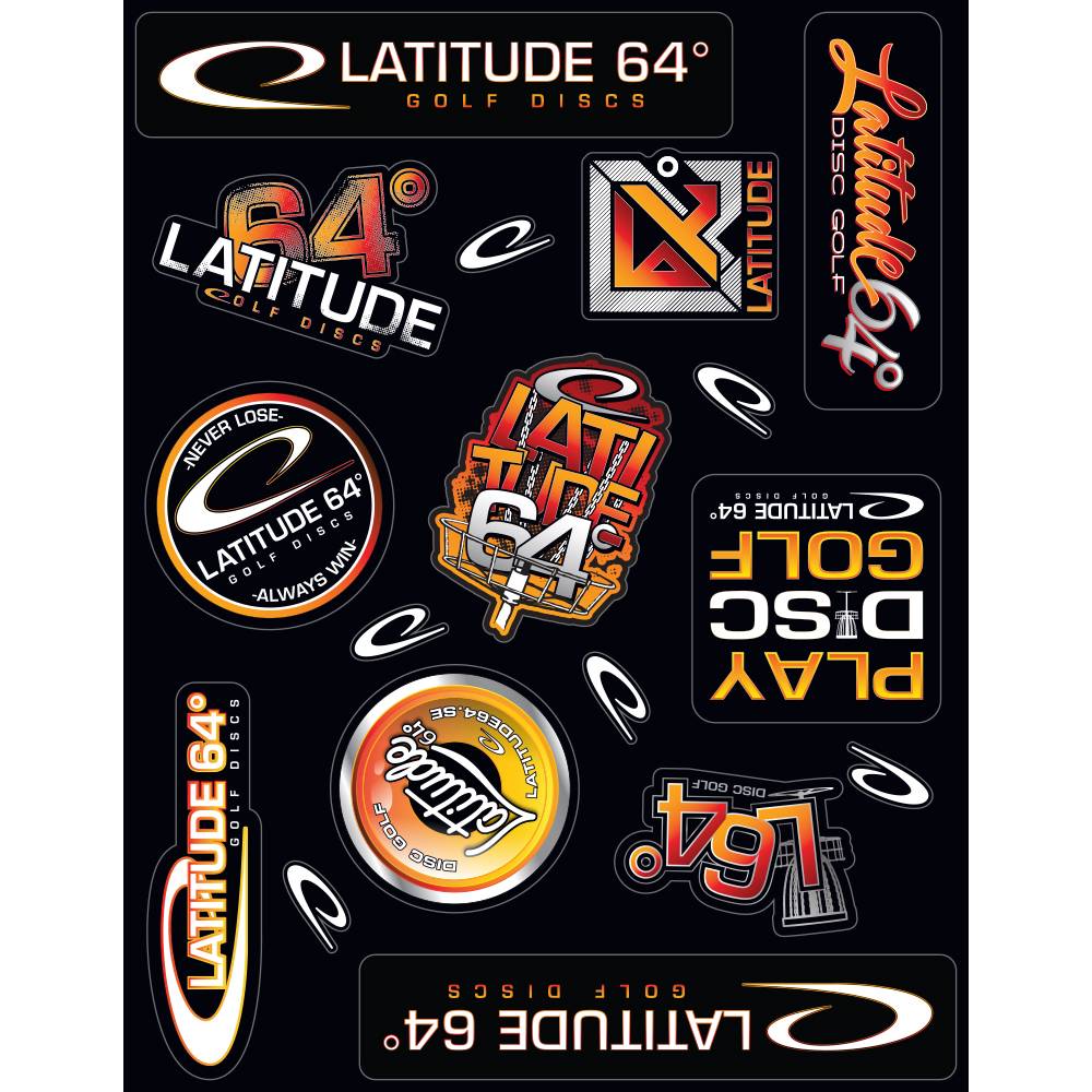 Latitude 64 Golf Discs Sticker Sheet