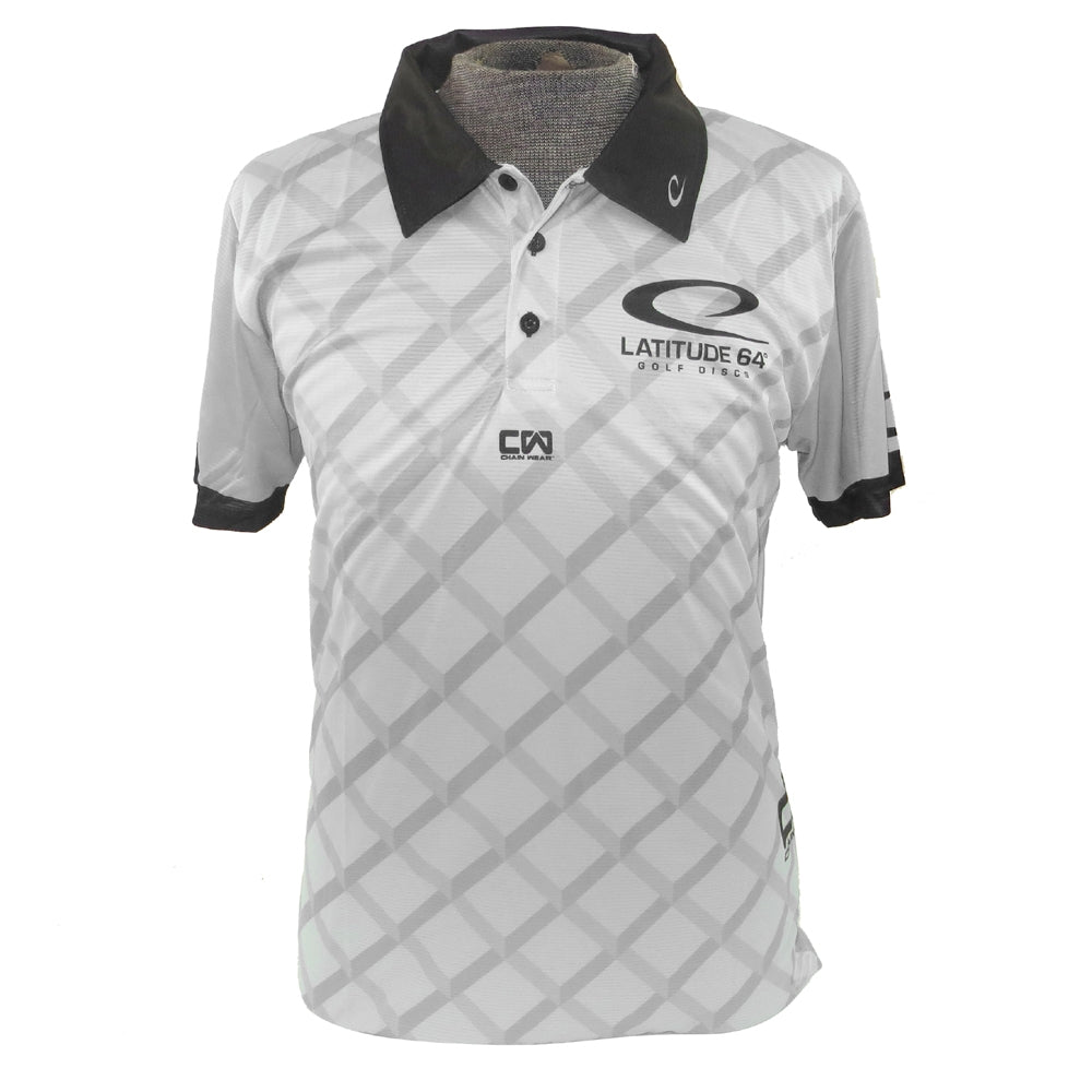 Latitude 64 Fence Sublimated Short Sleeve Performance Disc Golf Polo Shirt