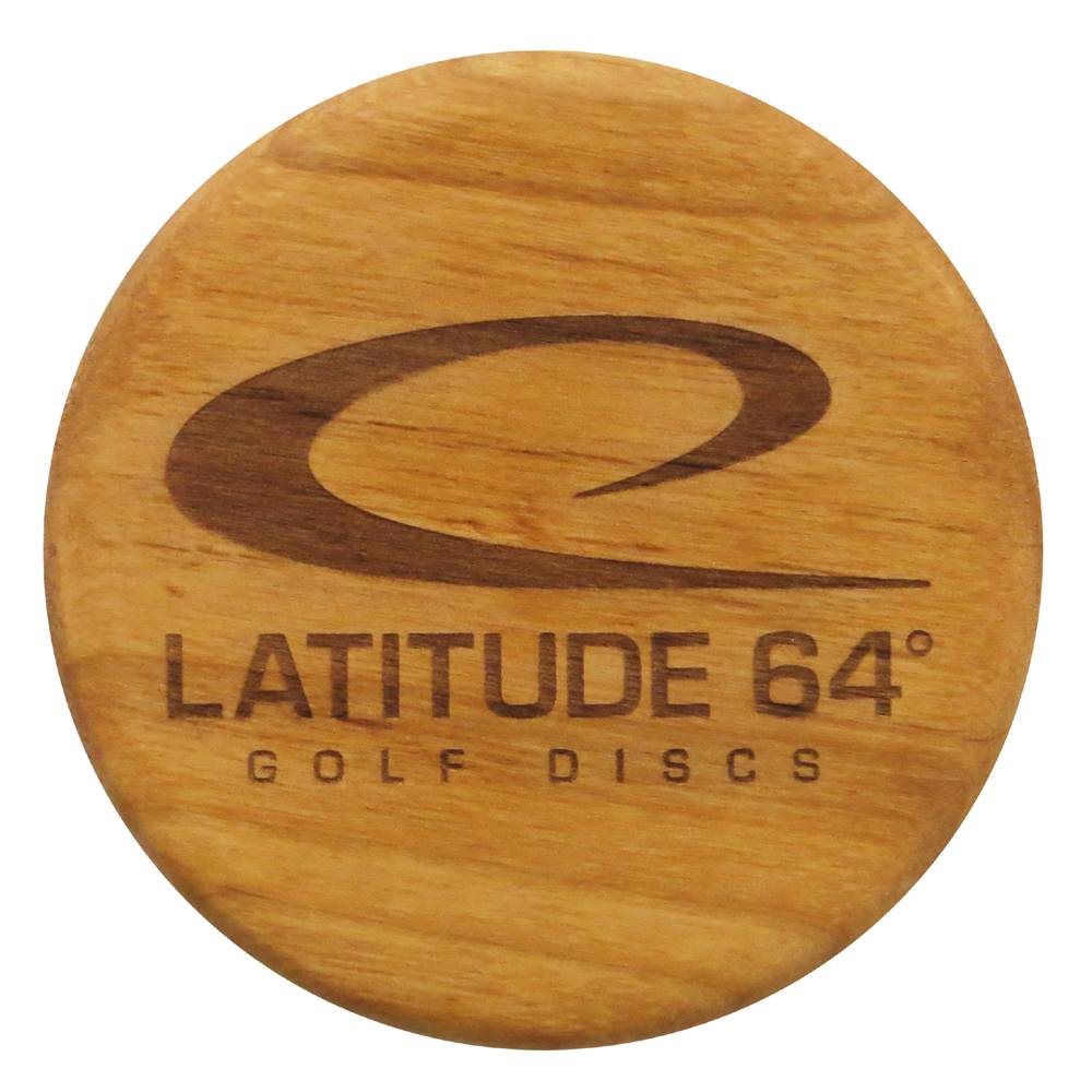 Latitude 64 Logo Alder Wood Mini Marker Disc