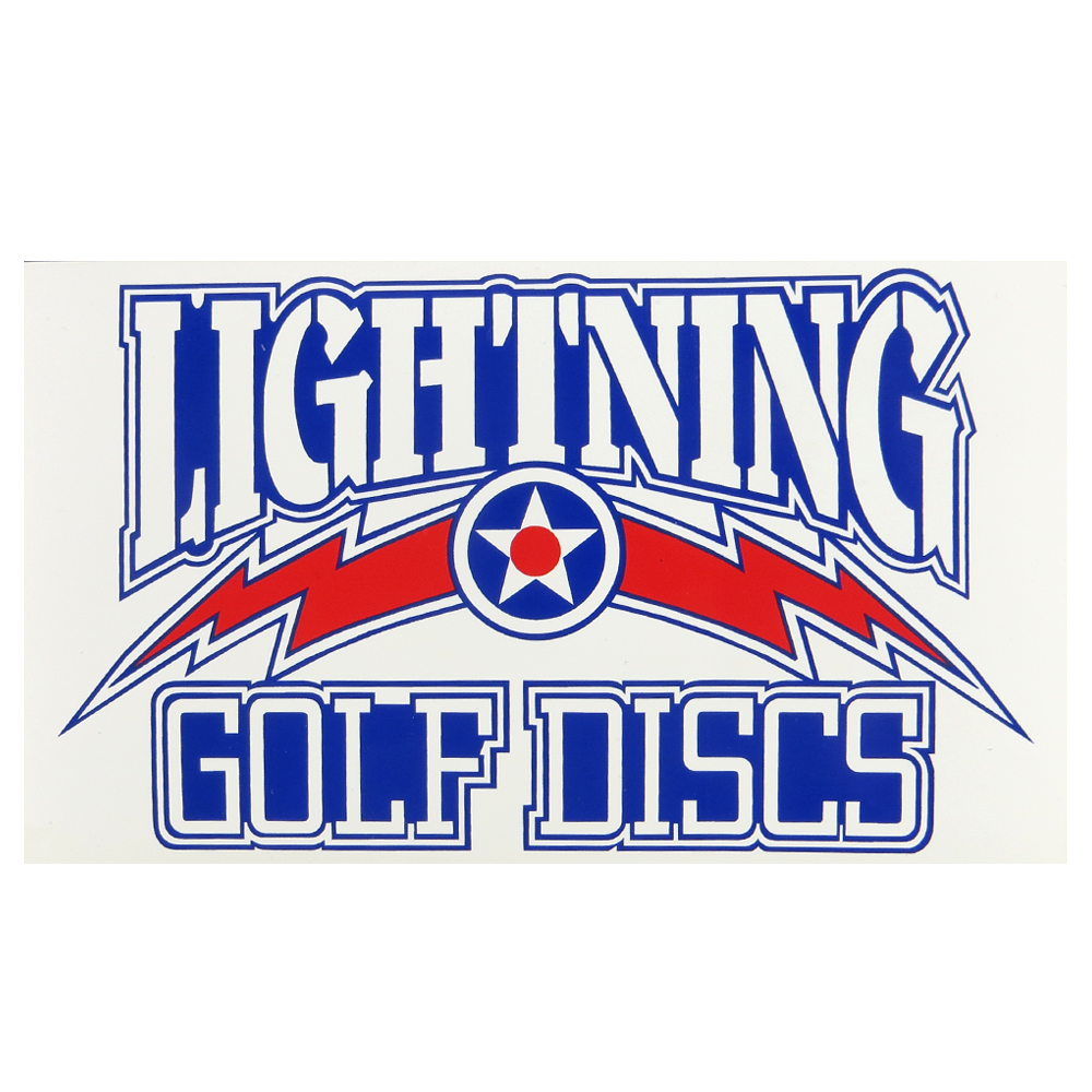 Lightning Golf Discs Logo Sticker