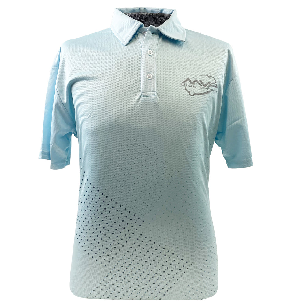 MVP Disc Sports Dot Matrix Sublimated Short Sleeve Performance Disc Golf Polo Shirt
