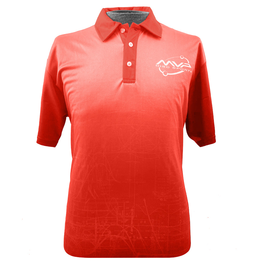 MVP Disc Sports Graph Sublimated Short Sleeve Performance Disc Golf Polo Shirt