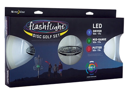 Nite Ize Flashflight 3-Disc Light-Up LED Disc Golf Set