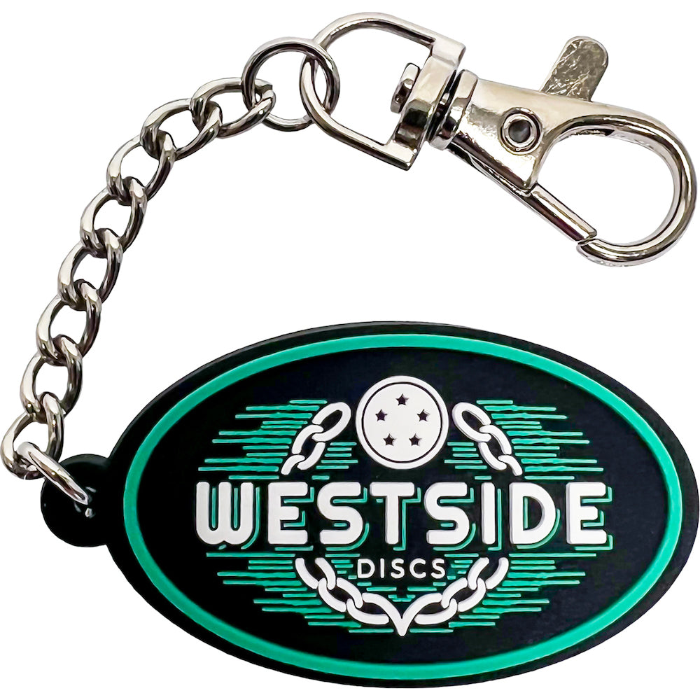 Westside Discs Logo Rubber Key Chain