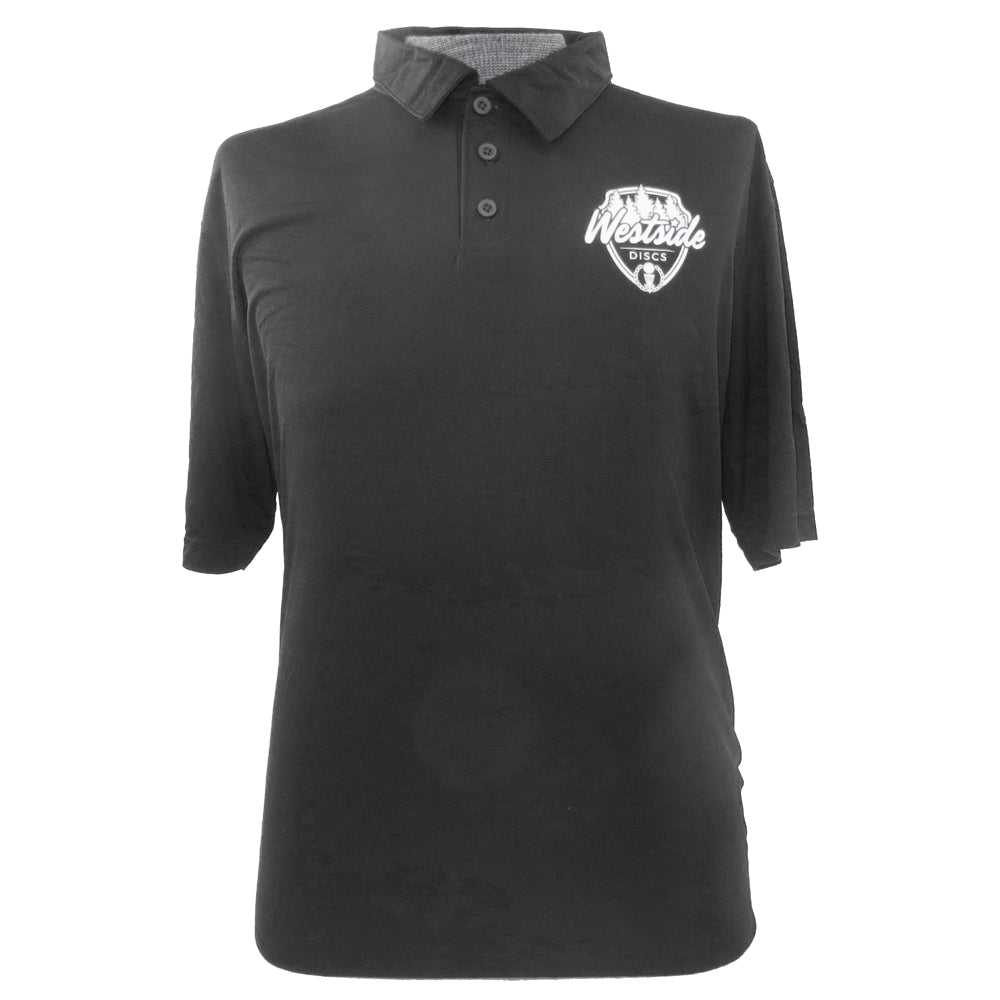 Westside Discs Shield Short Sleeve Performance Disc Golf Polo Shirt