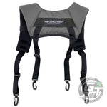 Revolution Disc Golf Bag Gray Revolution Harness Premium Backpack-Style Disc Golf Bag Strap