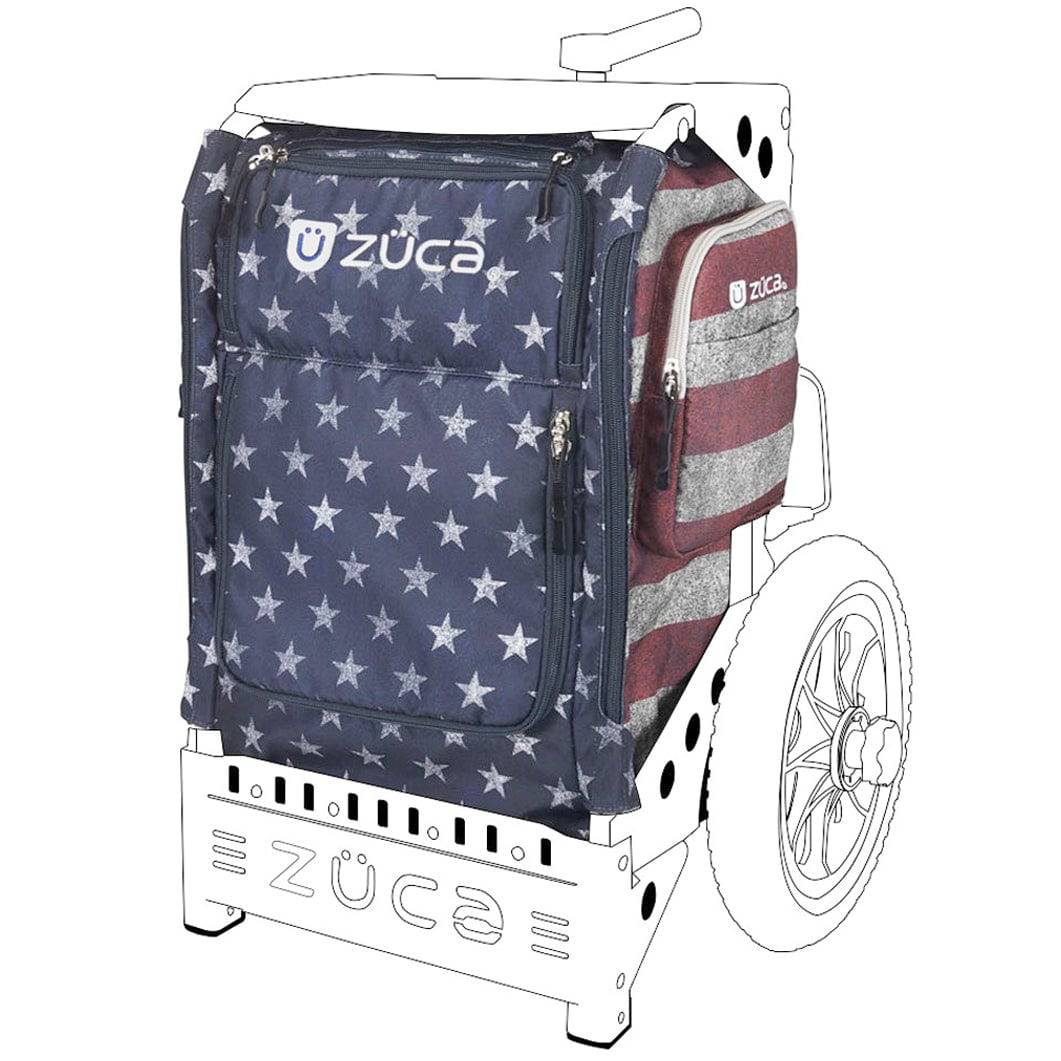 ZUCA Cart Old Glory ZUCA Backpack Cart Trekker Disc Golf Bag