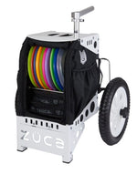 ZUCA Cart White / Black - Paul Ulibarri Logo ZUCA Paul Ulibarri Compact Disc Golf Cart